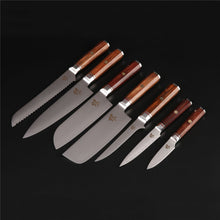 Load image into Gallery viewer, Rose Series Damascus Steel Kitchen Knife Set